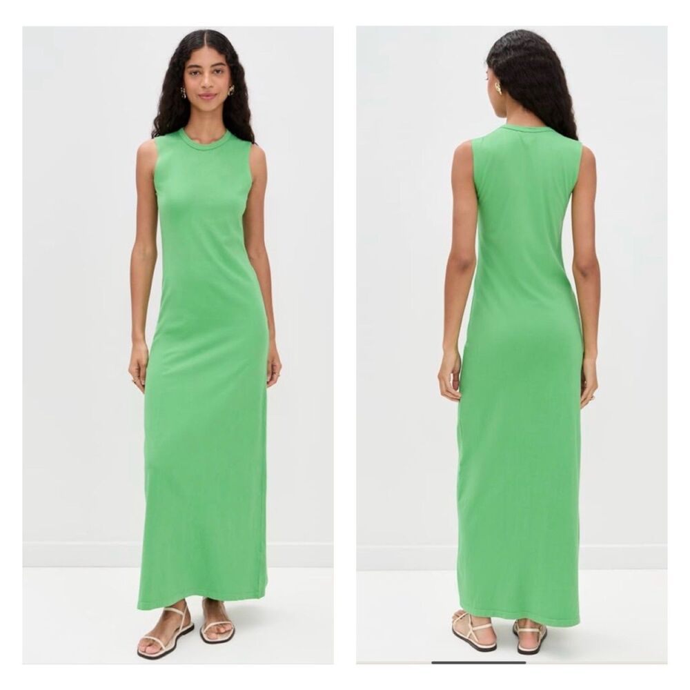NWOT - LESET Margo Sleeveless Maxi Dress Grass, Sz XS